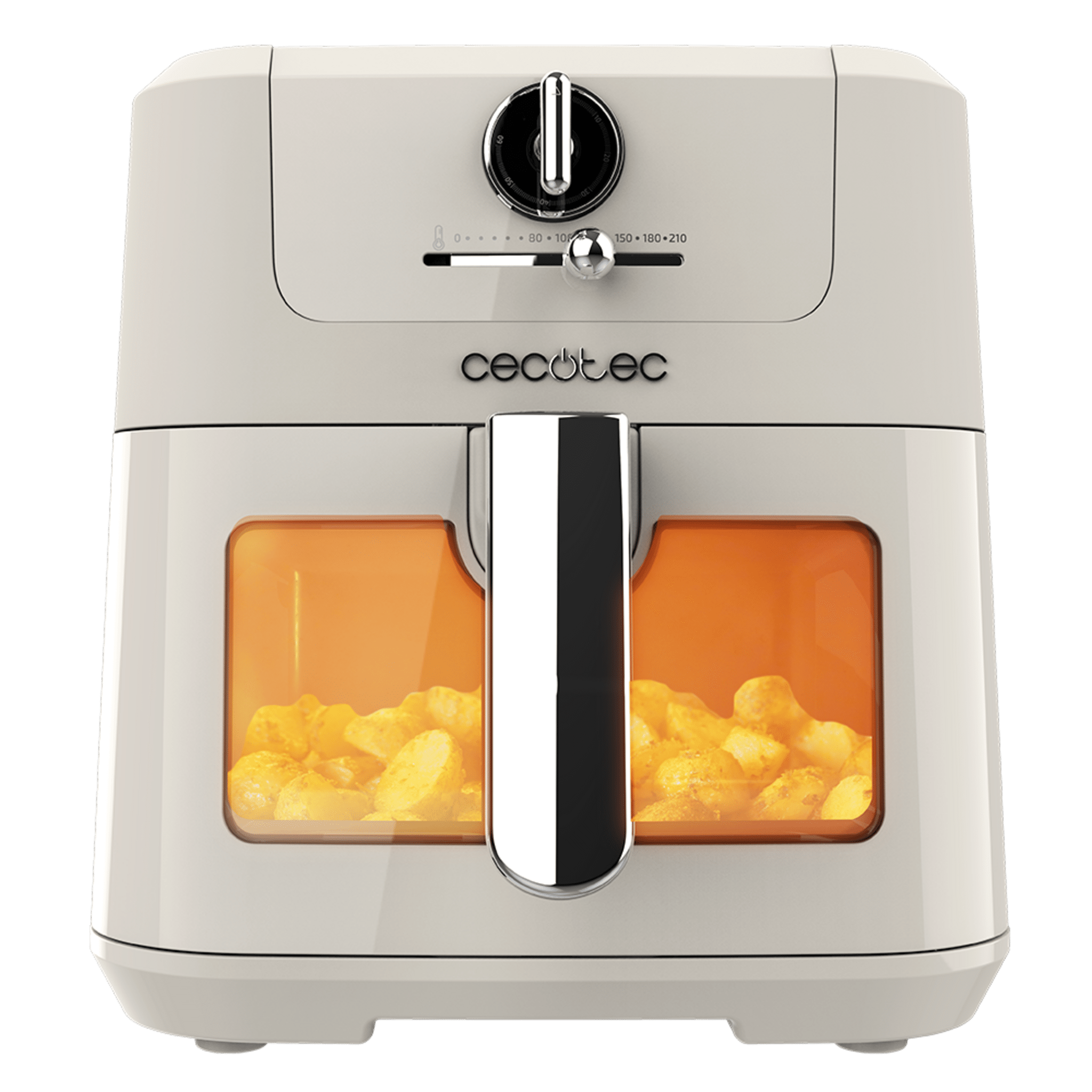 Cecofry Antique 5000 Window Freidora dietética digital, con diseño retro con ventana, área de cocinado de 5L y con tecnología PerfectCook.
