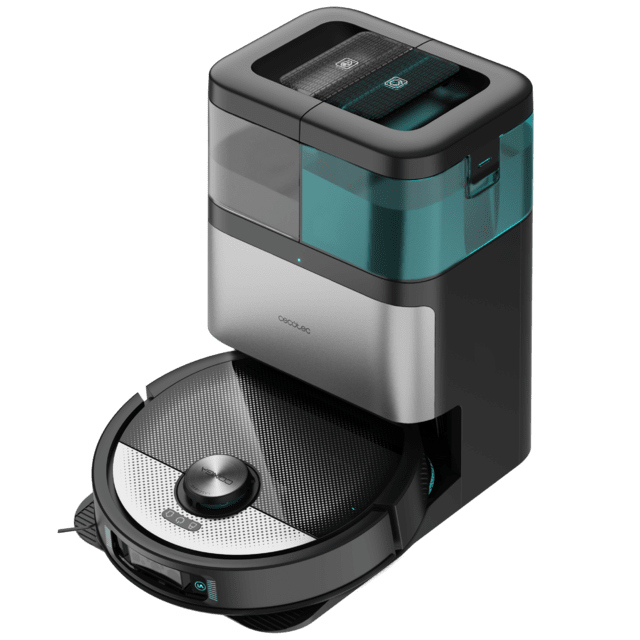 Conga 16090 AI SpinArm Home&Wash Robot aspirapolvere Conga 16090 AI SpinArm Home&Wash. Tecnologia laser e di rilevamento degli oggetti. Base di autosvuotamento con serbatoi della polvere e dell'acqua, pulizia e asciugatura del mocio. Spazzola in silicone. Lavapavimenti girevoli e sollevabili Spazzola laterale. Motore di aspirazione da 8000 Pa. Controllo via app e assistenti virtuali.