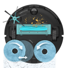 Conga 16090 AI SpinArm Home&Wash Robot aspirapolvere Conga 16090 AI SpinArm Home&Wash. Tecnologia laser e di rilevamento degli oggetti. Base di autosvuotamento con serbatoi della polvere e dell'acqua, pulizia e asciugatura del mocio. Spazzola in silicone. Lavapavimenti girevoli e sollevabili Spazzola laterale. Motore di aspirazione da 8000 Pa. Controllo via app e assistenti virtuali.